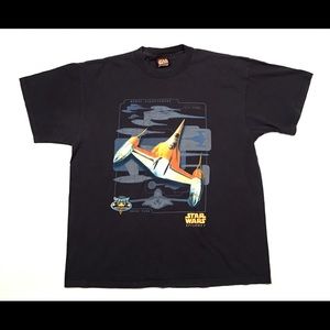 Vtg Star Wars Episode I Shirt XL 90s Double Sided